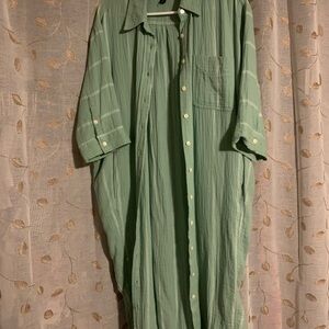Women’s Green Casual Shirt dress